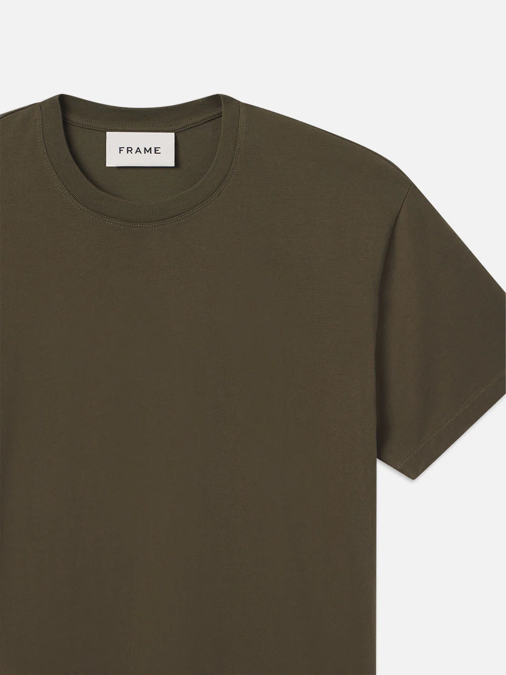 FRAME Logo Tee -- Dark Olive