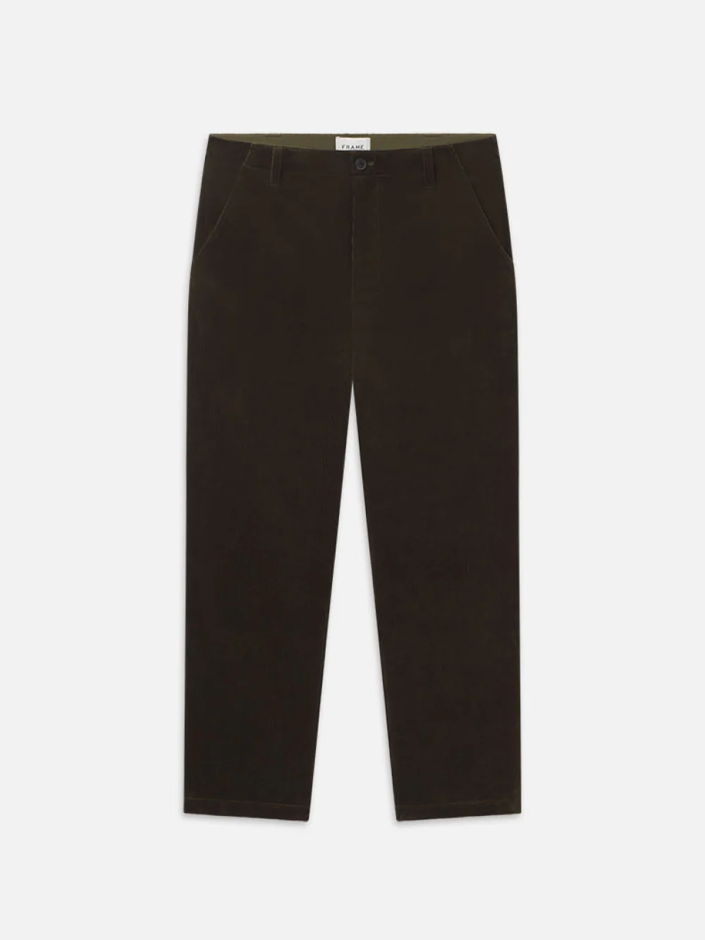 Soft Corduroy Pants -- Dark Olive