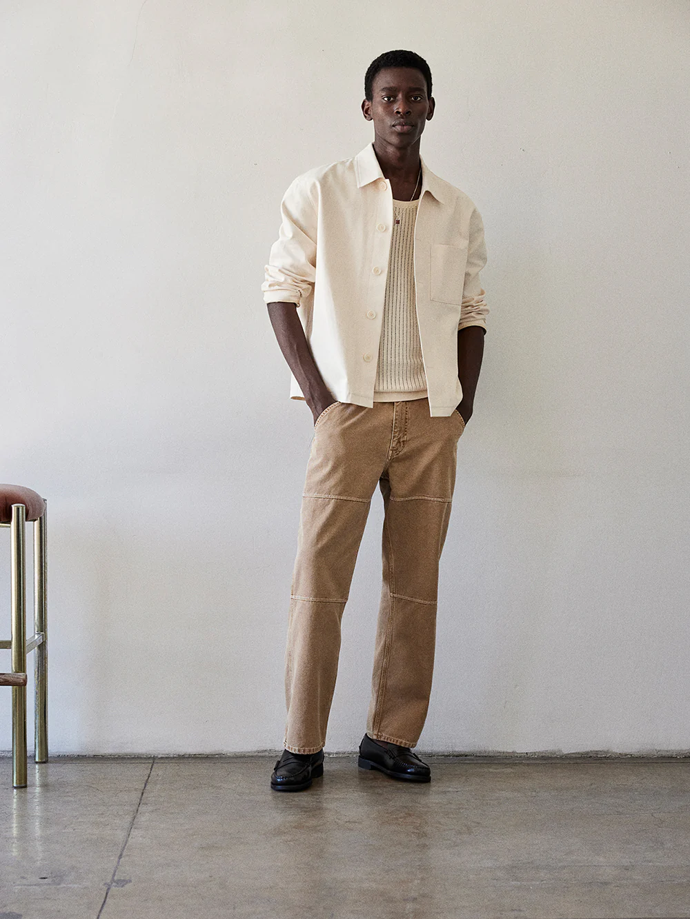 Canvas Workwear Pant -- Dusty Khaki