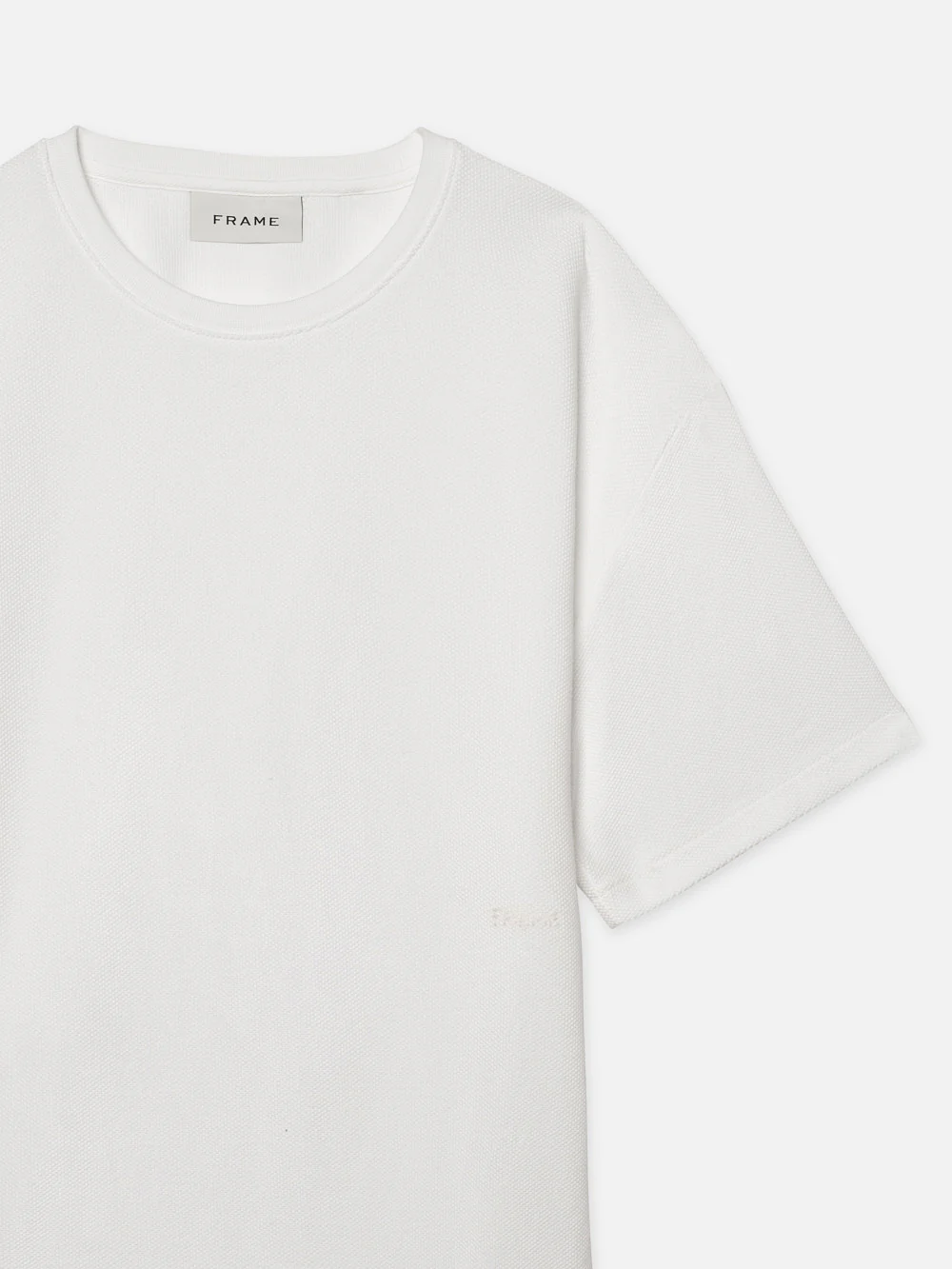 Jacquard Relaxed Tee -- Off White