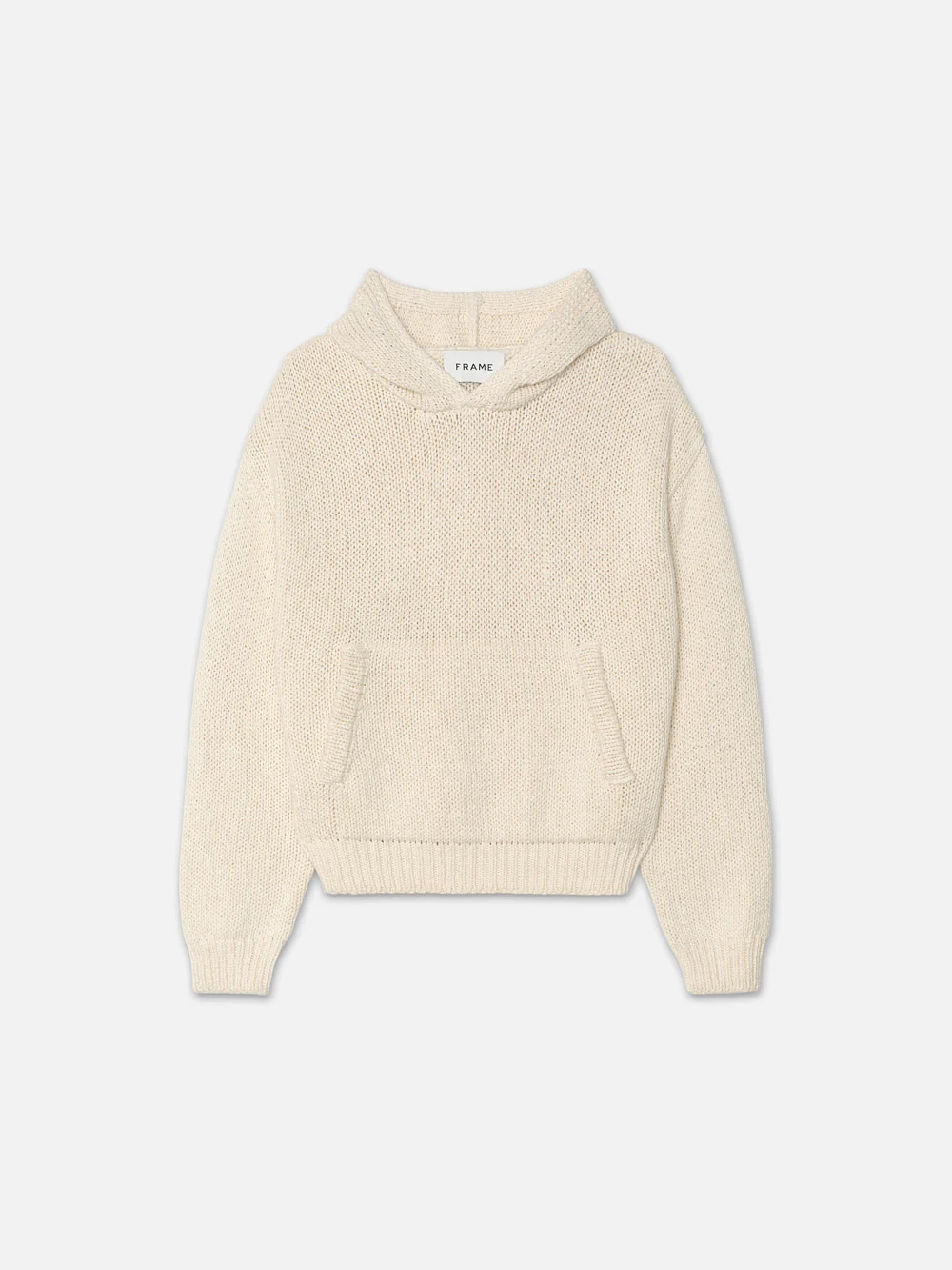Chunky Hoodie Sweater -- White Canvas