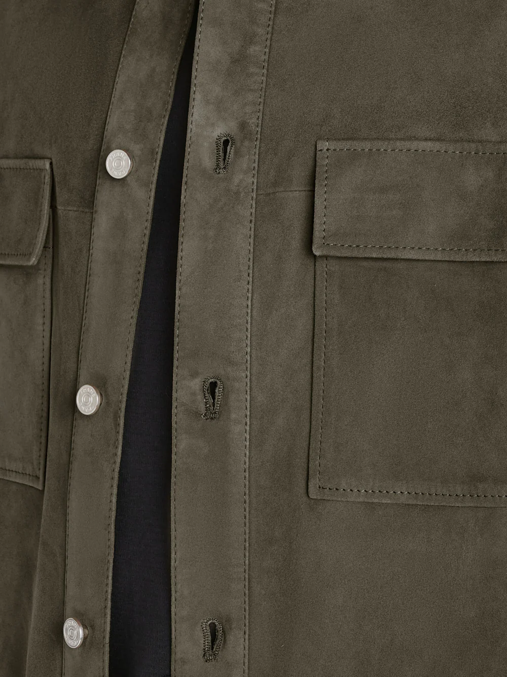 Clean Suede Shirt -- Mocha