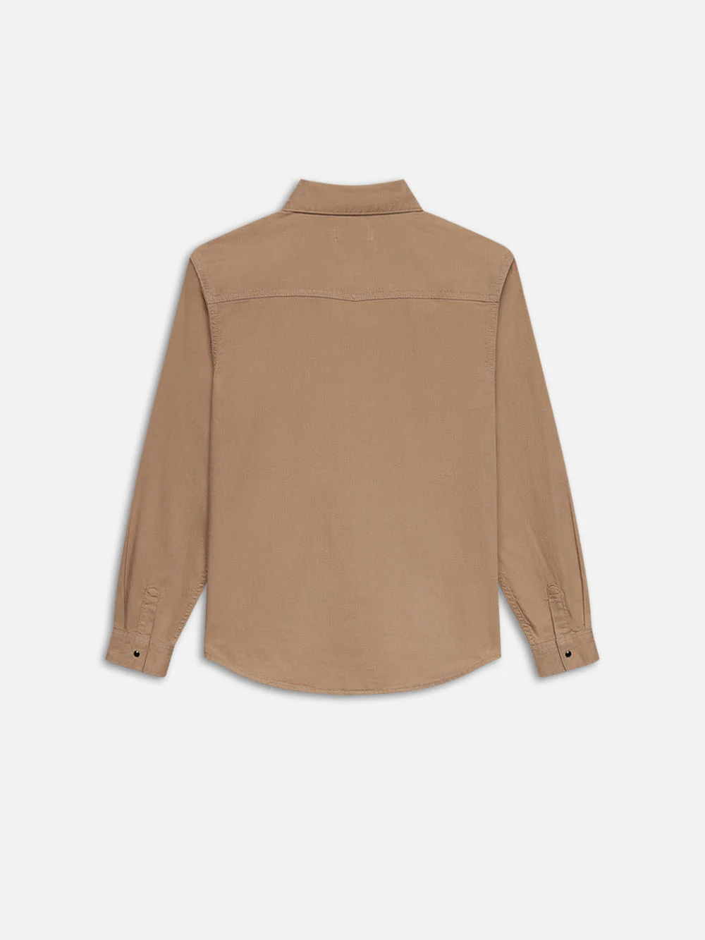 Western Denim Shirt -- Dark Beige