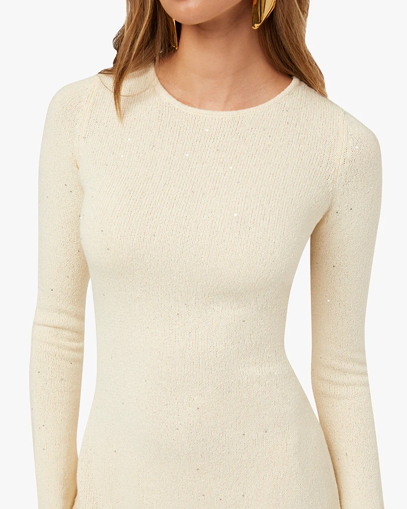 Open Back Knit Mini Dress