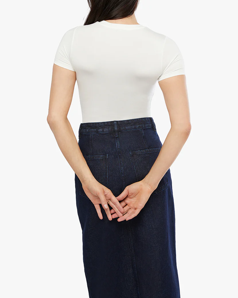 Fitted Crew Neck Top