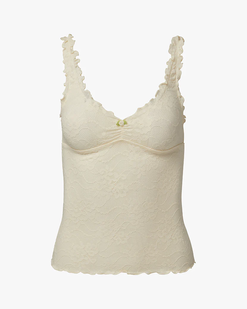 Lace Rosette Tank