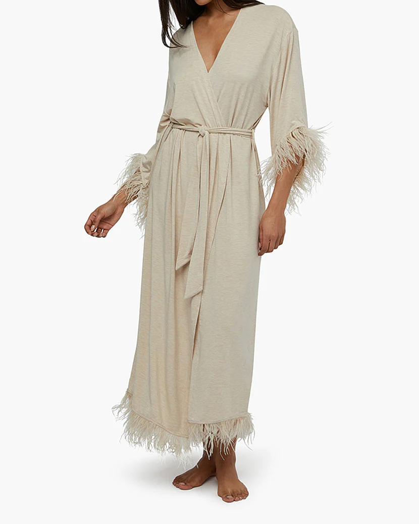 Long Feather Robe