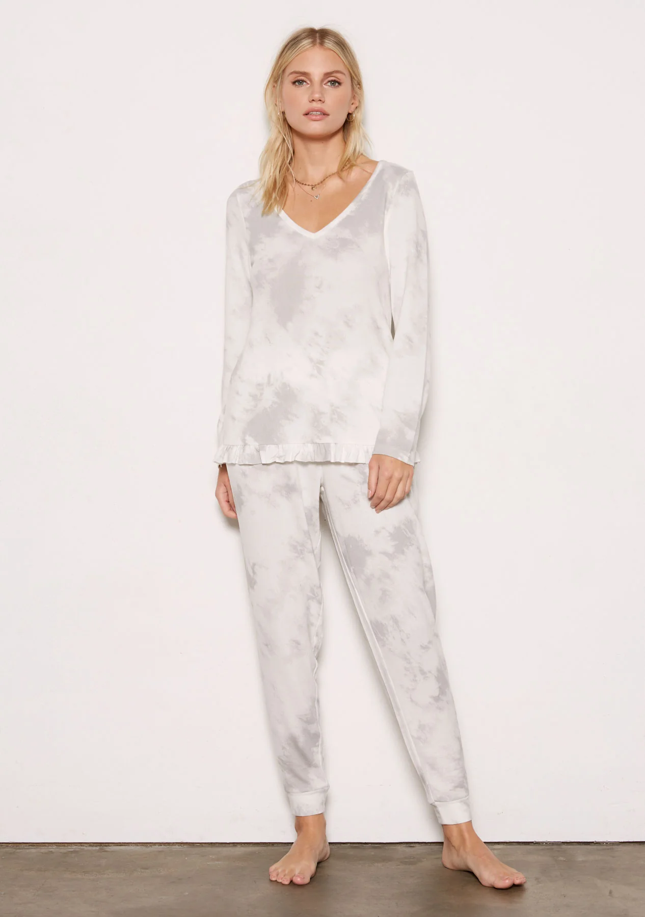 Jade Whisper Hacci LS Jogger Set