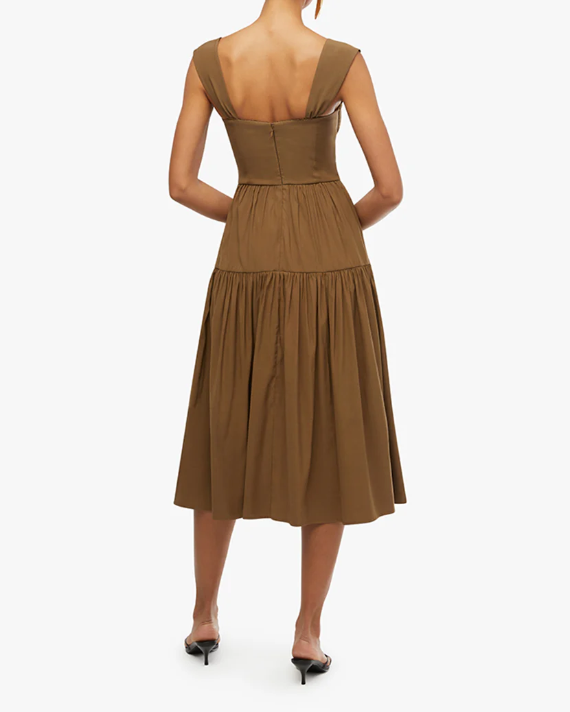 Strap Corset Midi Dress