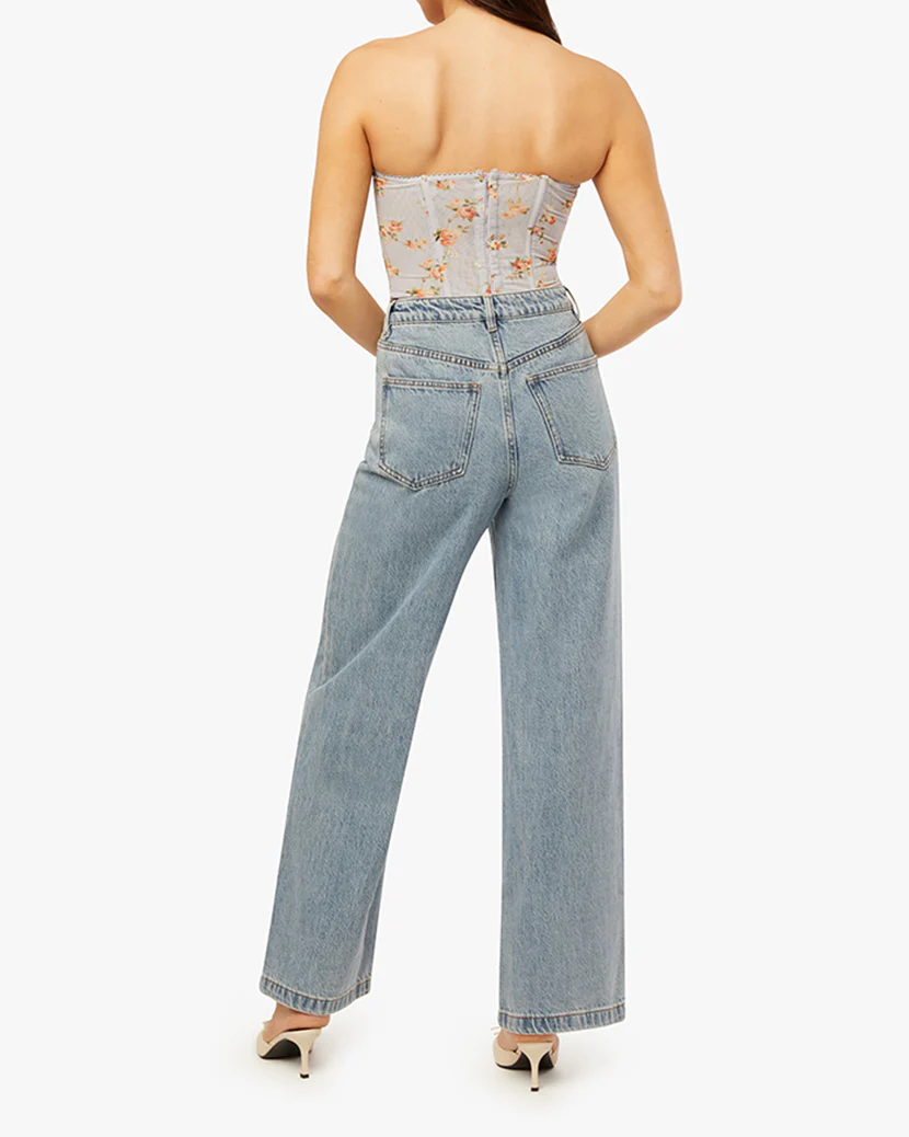Wide Leg Denim Pant