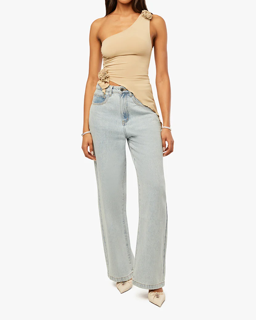 Asymmetrical Rose Top