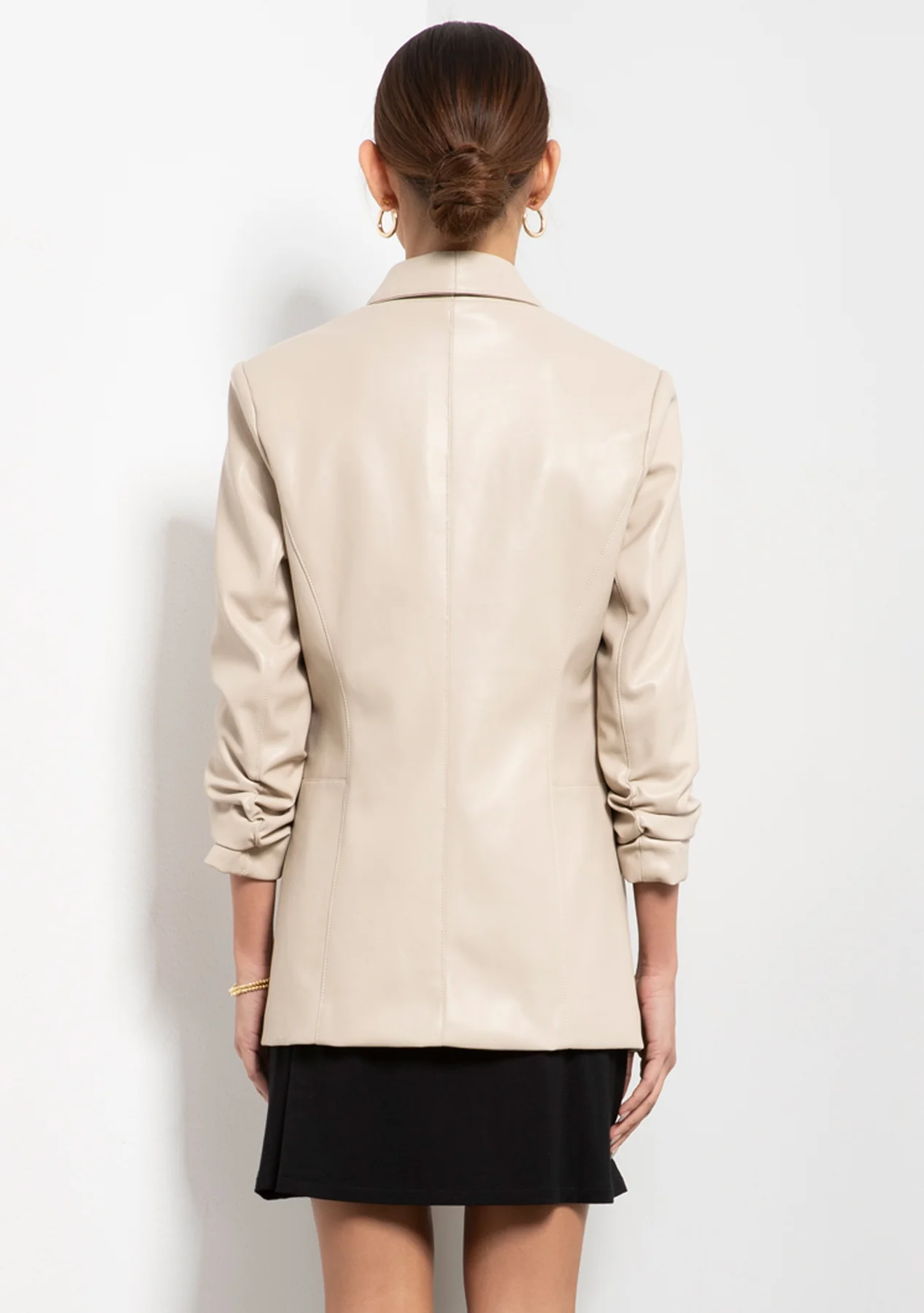 Kia Vegan Leather Blazer