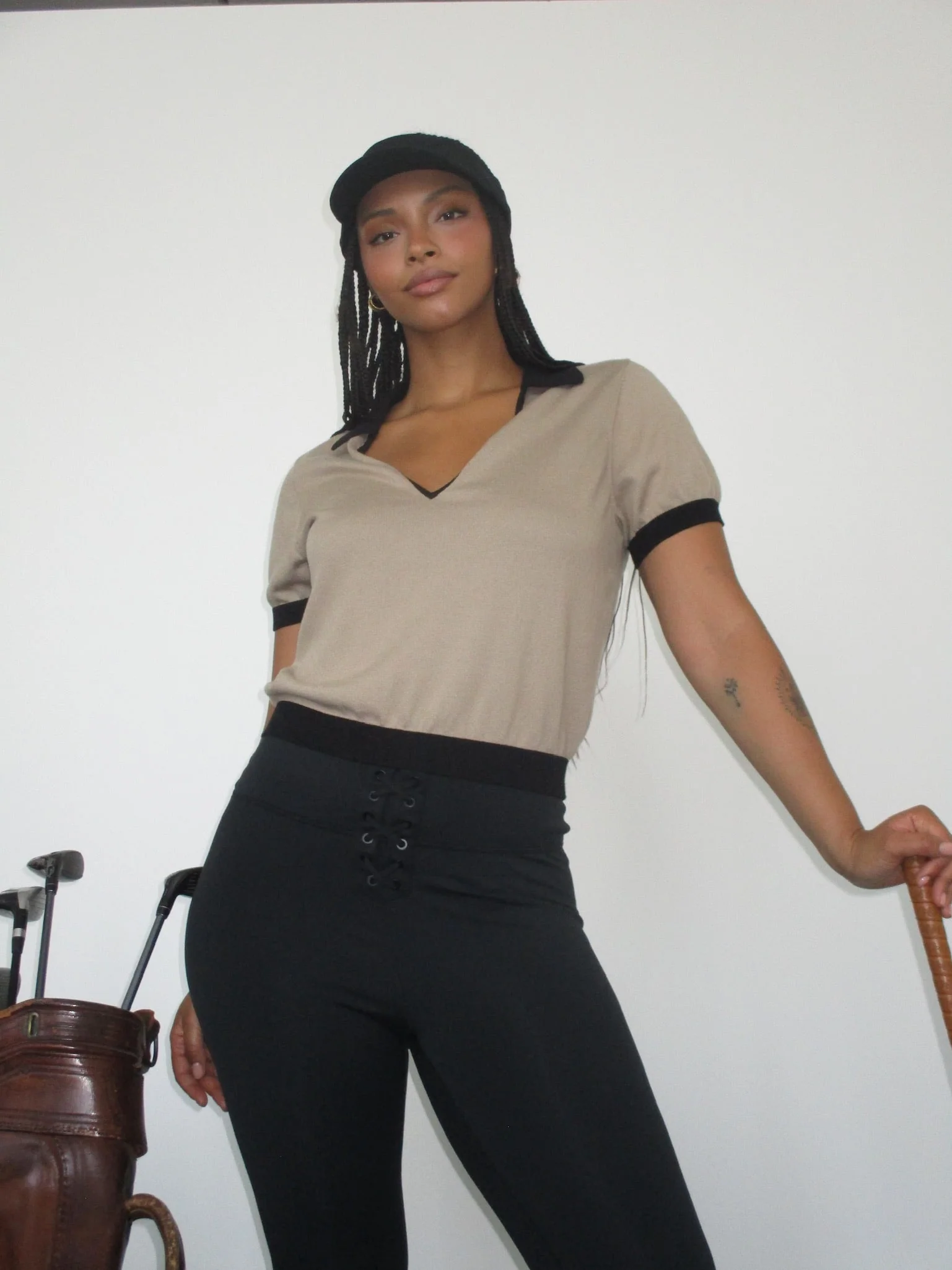 V-neck Polo Tee