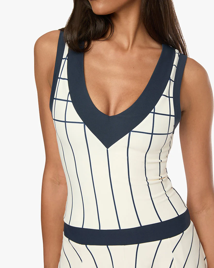 V-neck Pleated Dress