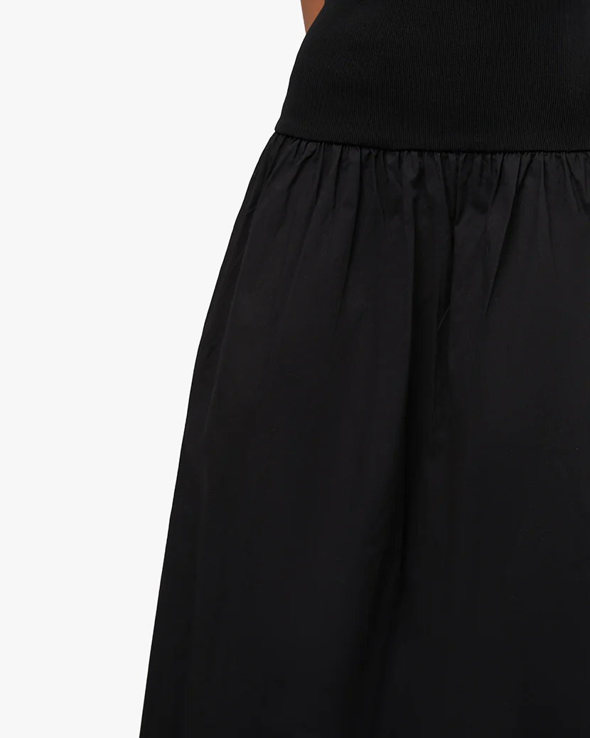 Ribbed Cotton Midi Dress