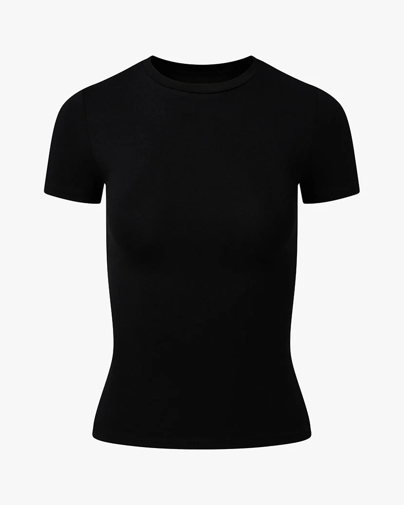 Fitted Crew Neck Top