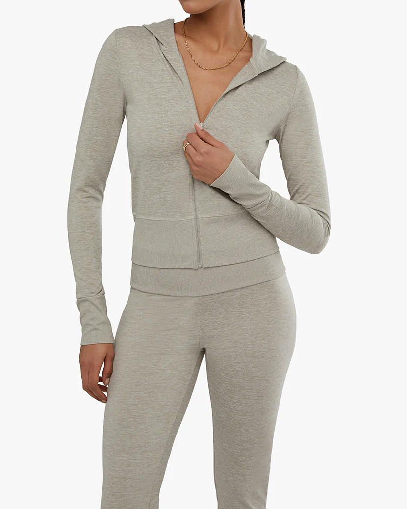 Fitted Zip-Up Hoodie