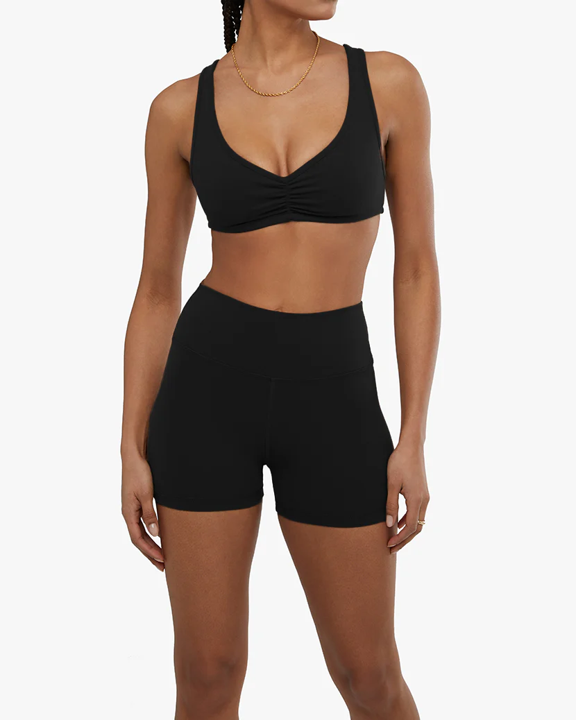 Ruched Scoop Neck Bra