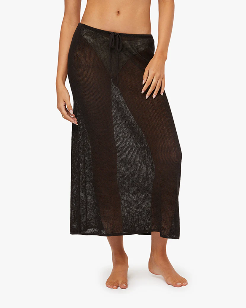 Crochet Low Rise Midi Skirt