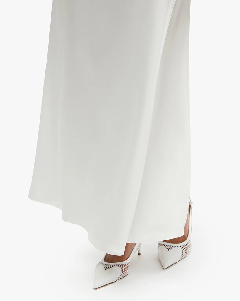 Halter Scoop Midi Dress