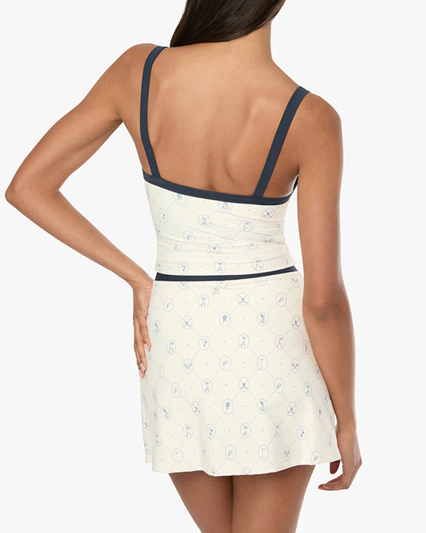 Wide Strap Scoop Tank