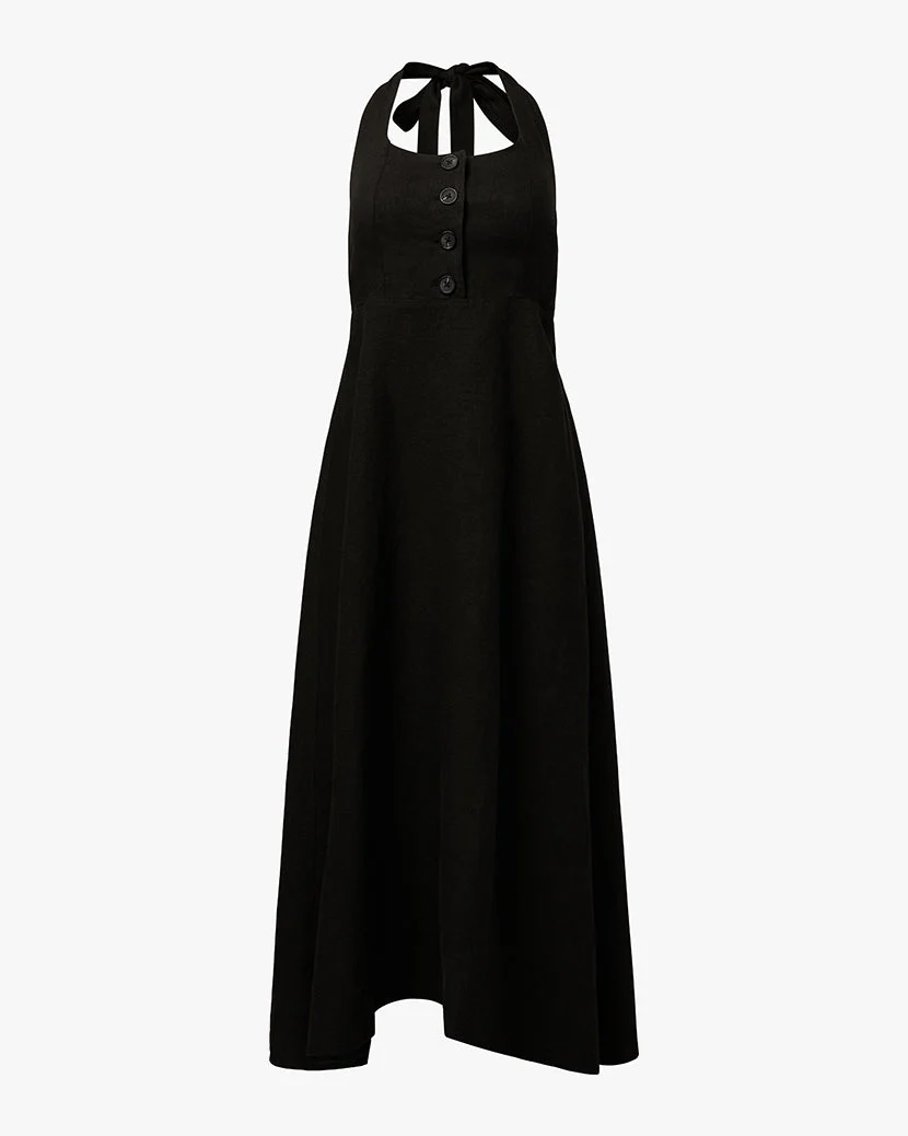 Button Front Maxi Dress