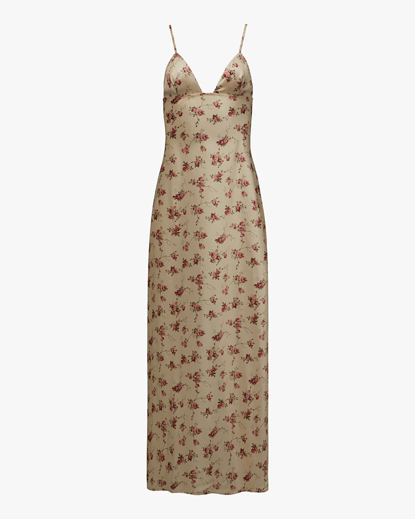 V Front Midi Dress
