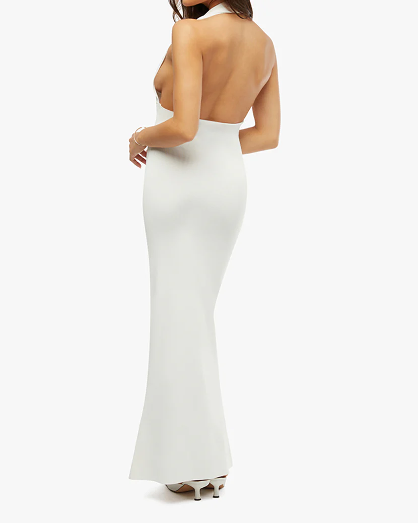 Knit Halter Maxi Dress