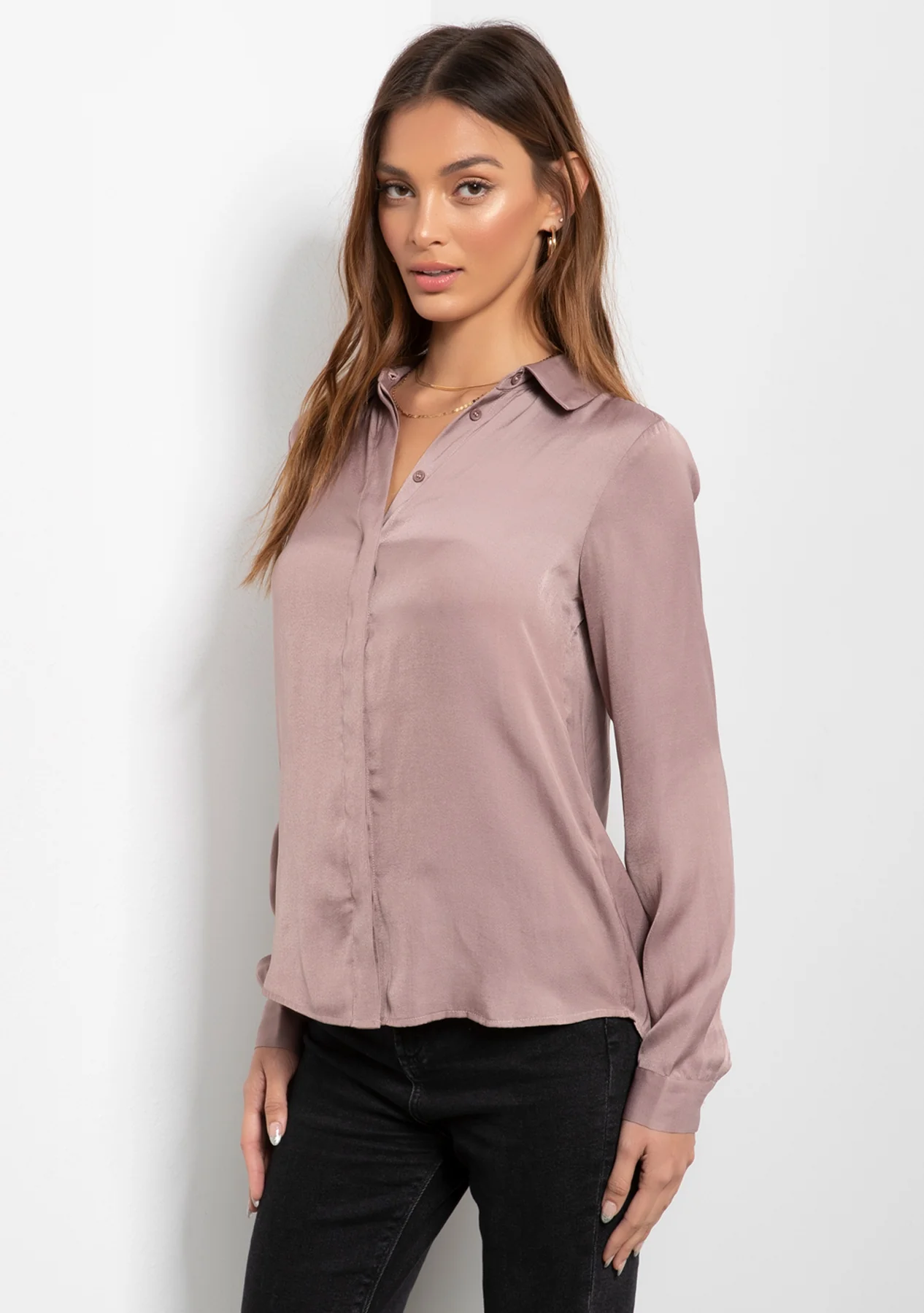 Ardelia Poly Silk Top