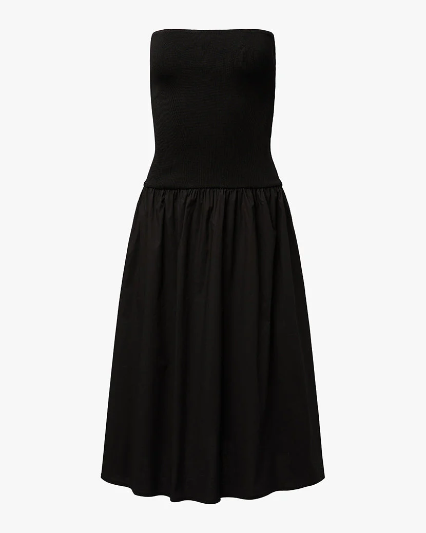 Ribbed Cotton Midi Dress