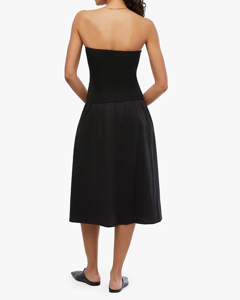 Ribbed Cotton Midi Dress