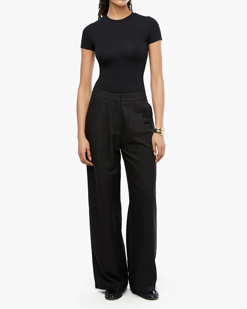 Fitted Crew Neck Top