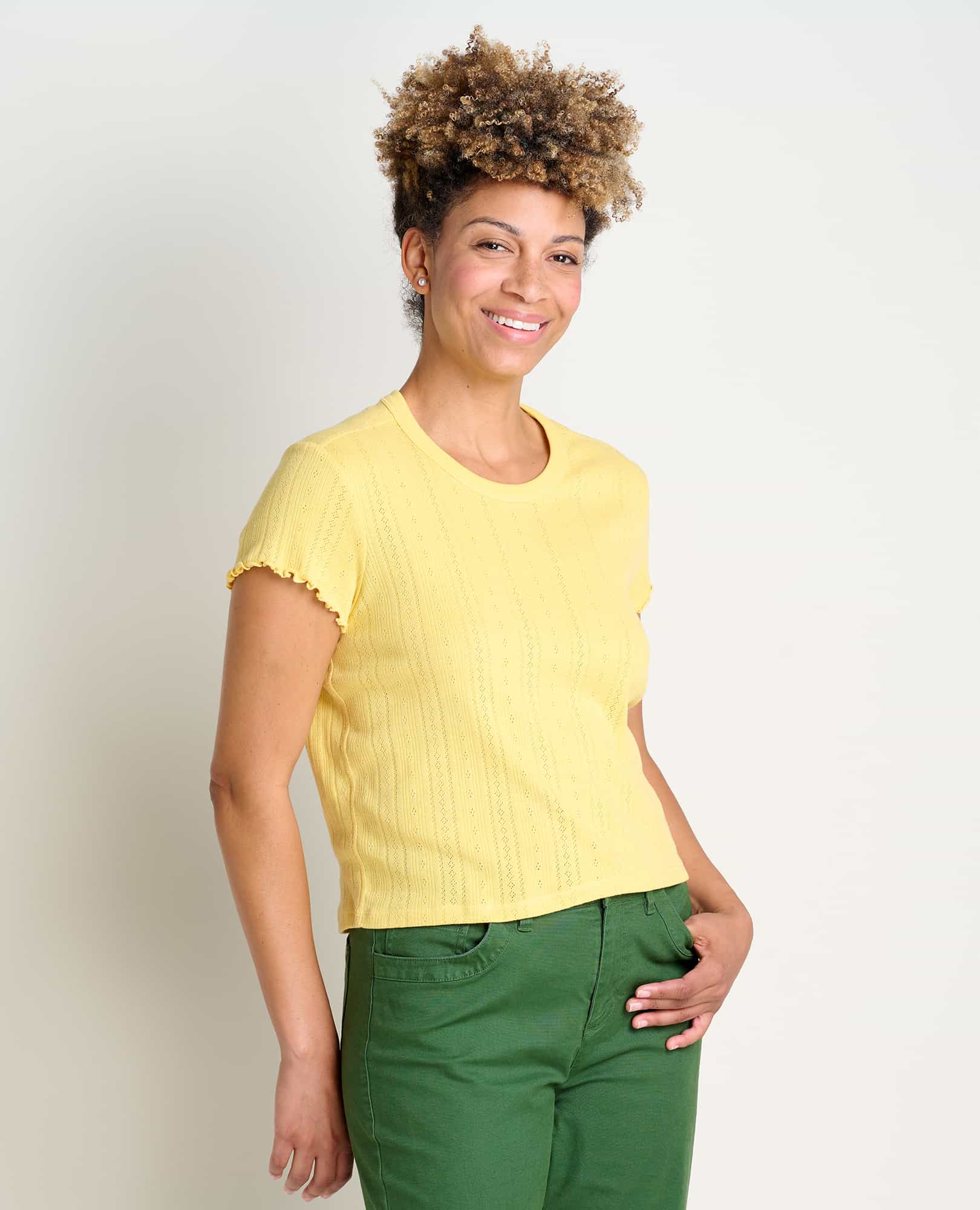 Foothill Pointelle Baby Tee