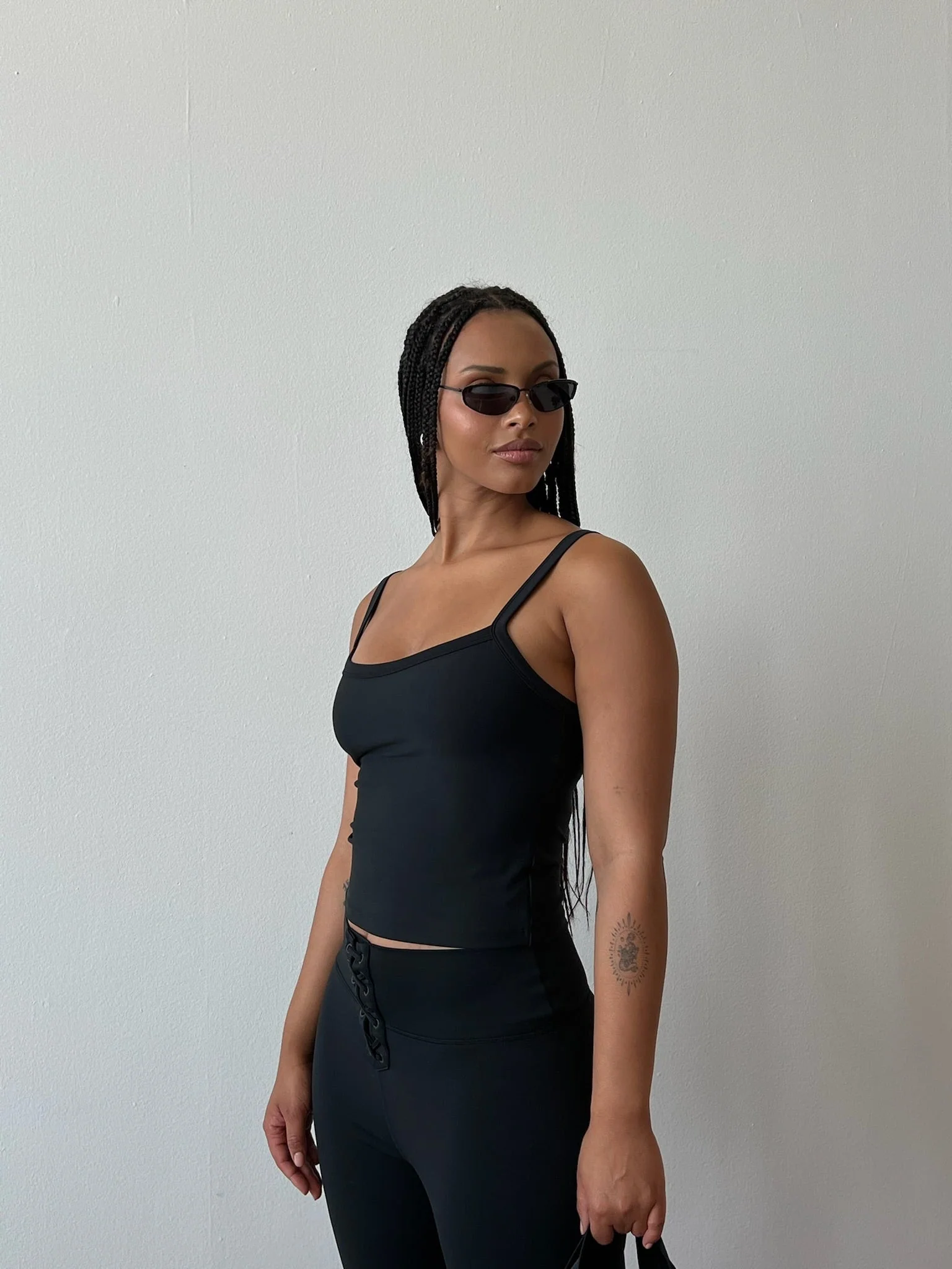 Wide Strap Scoop Tank