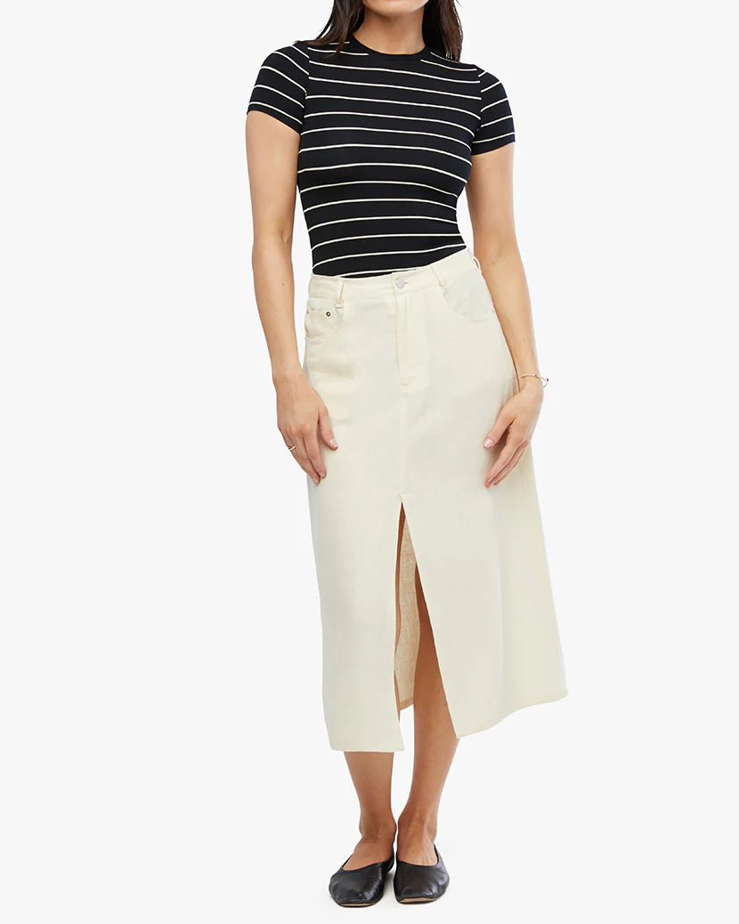 Fitted Crew Neck Top