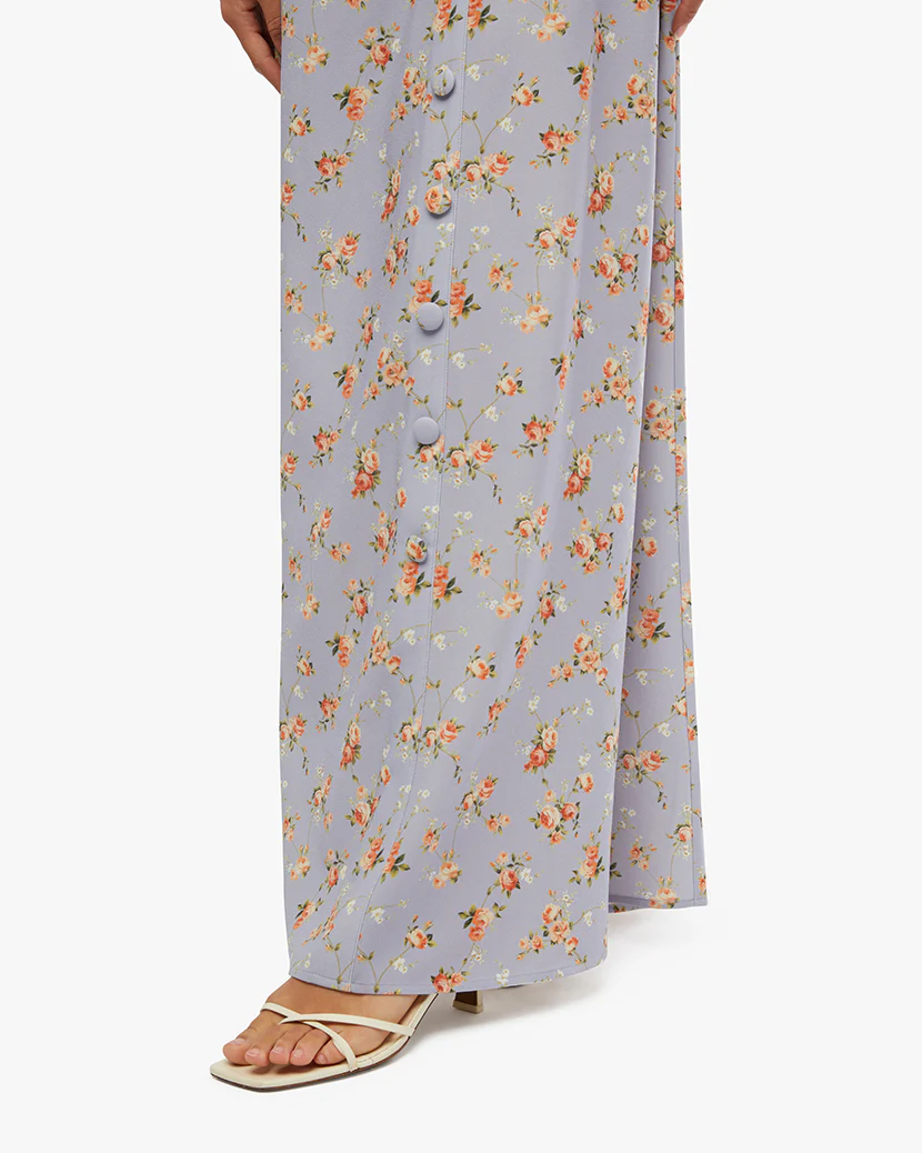 Ruffle Halter Midi Dress