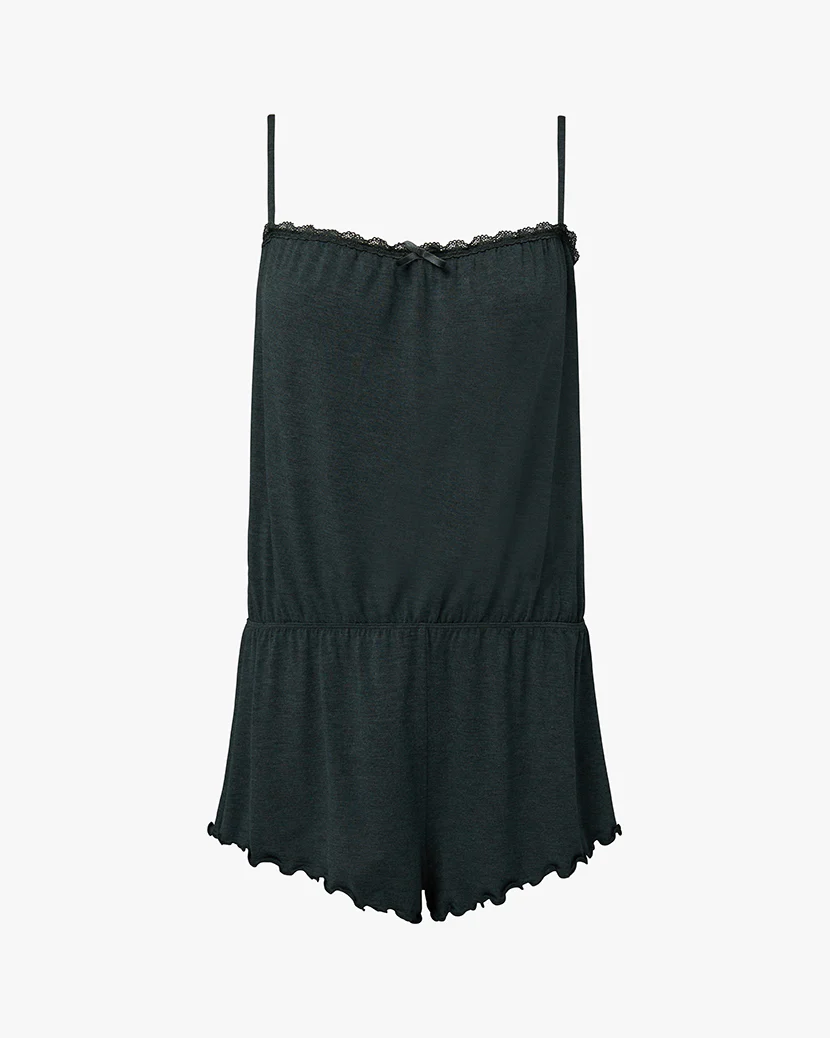 Lace Trim Romper