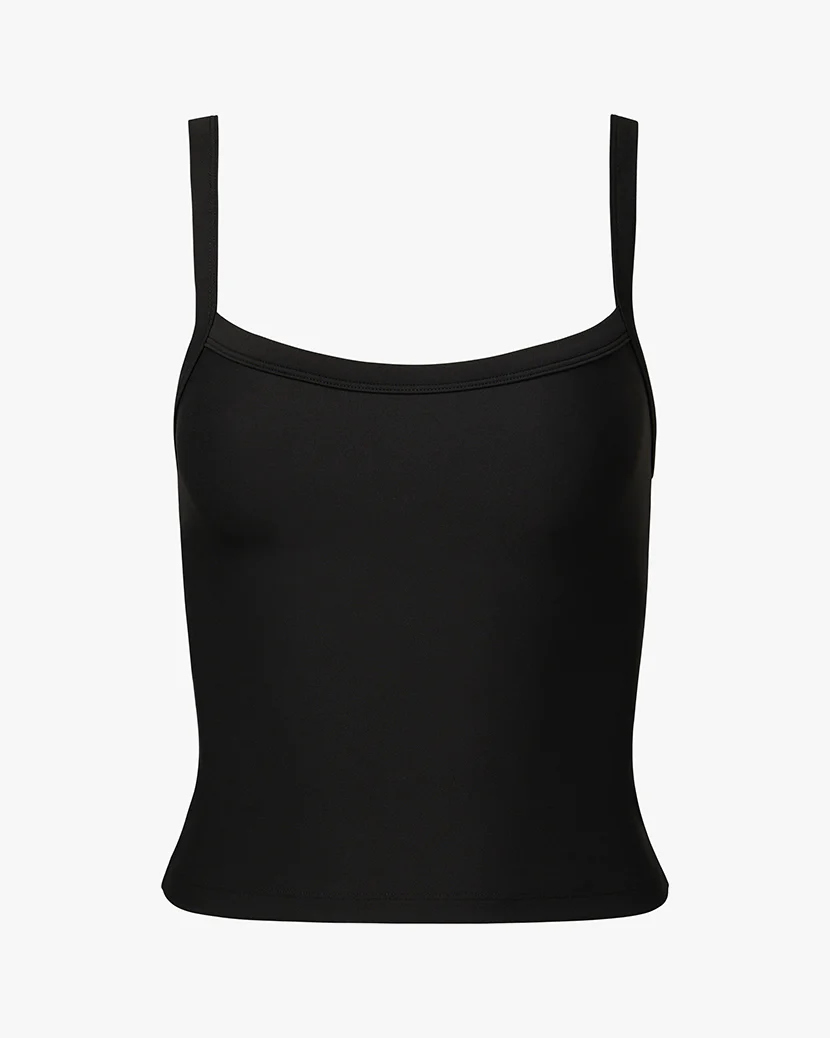 Wide Strap Scoop Tank