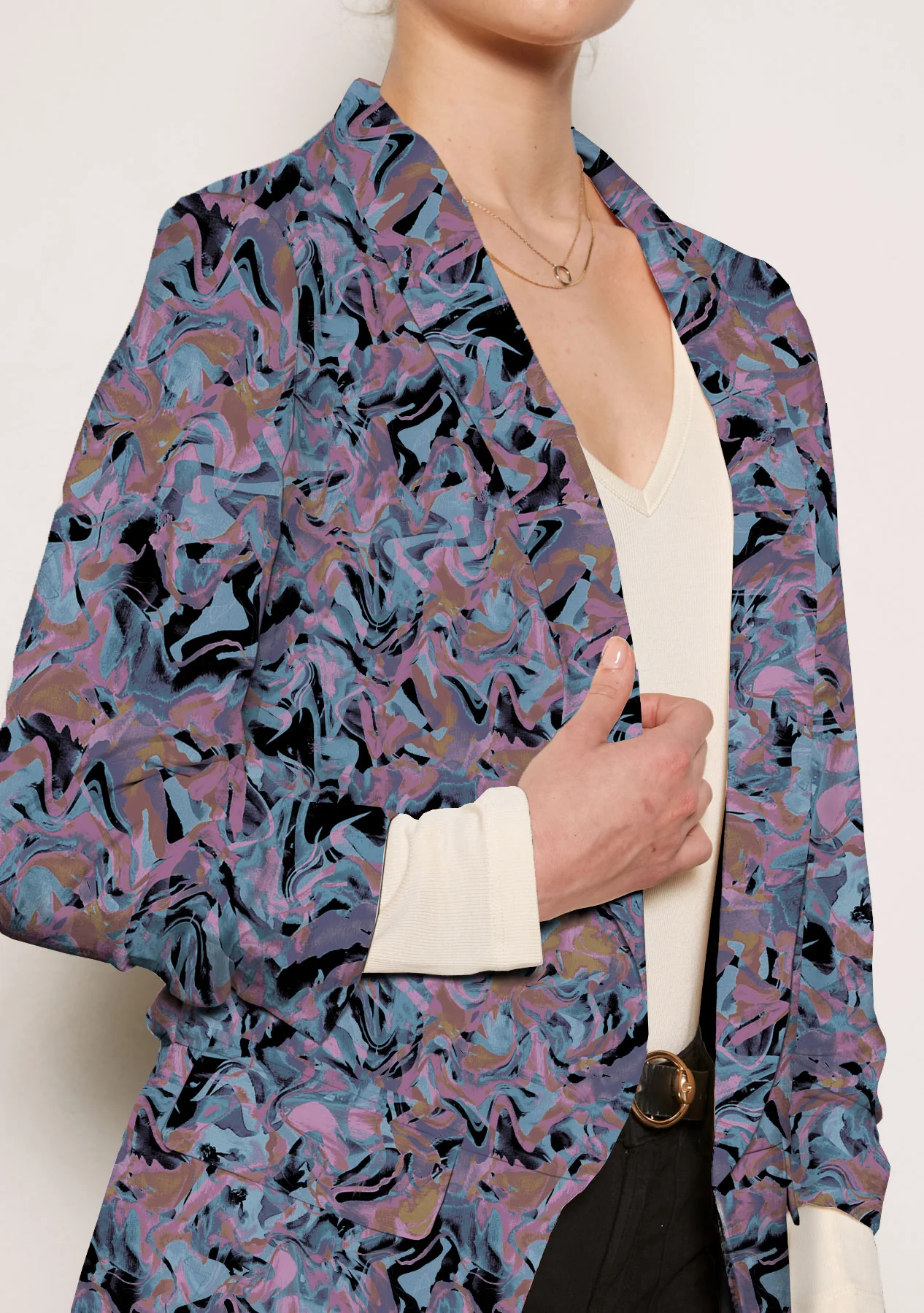 Kia Poly Silk Blazer