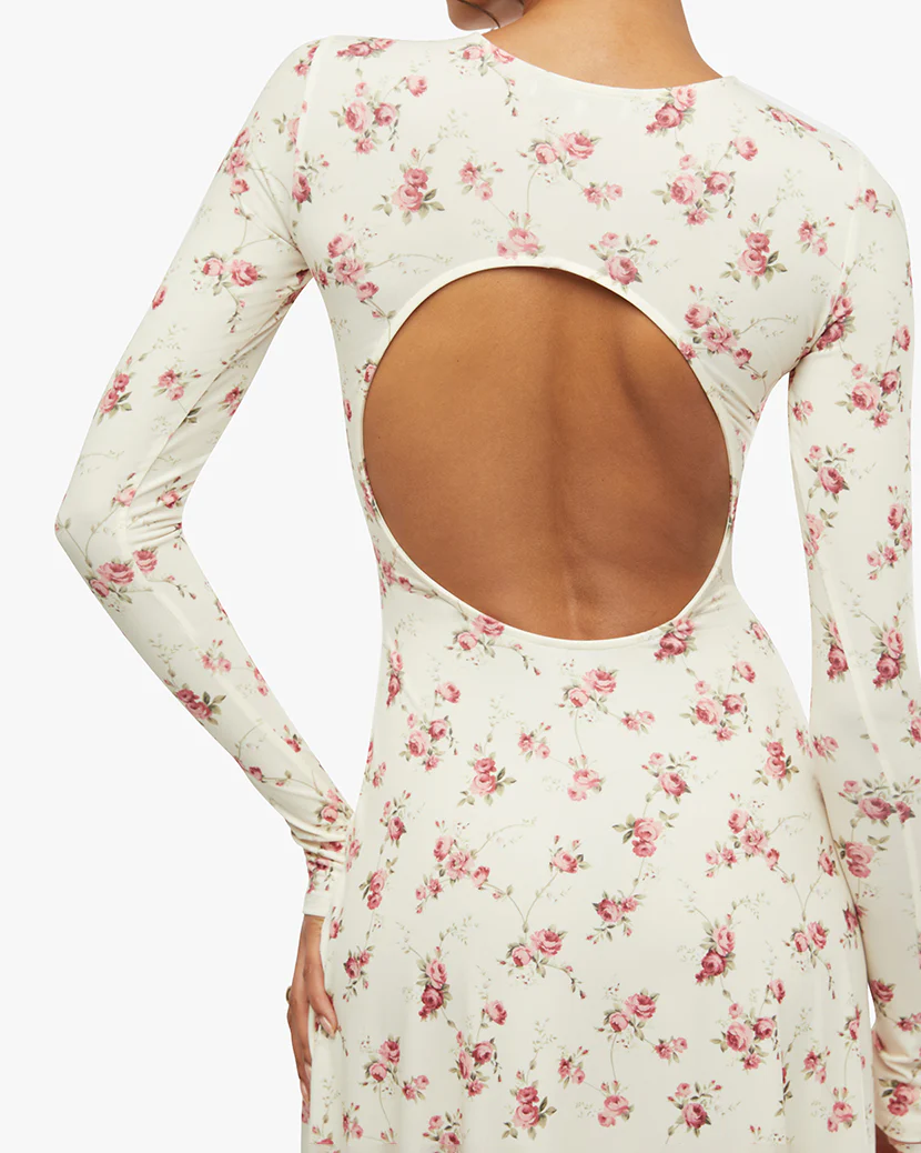 Open Back Midi Dress