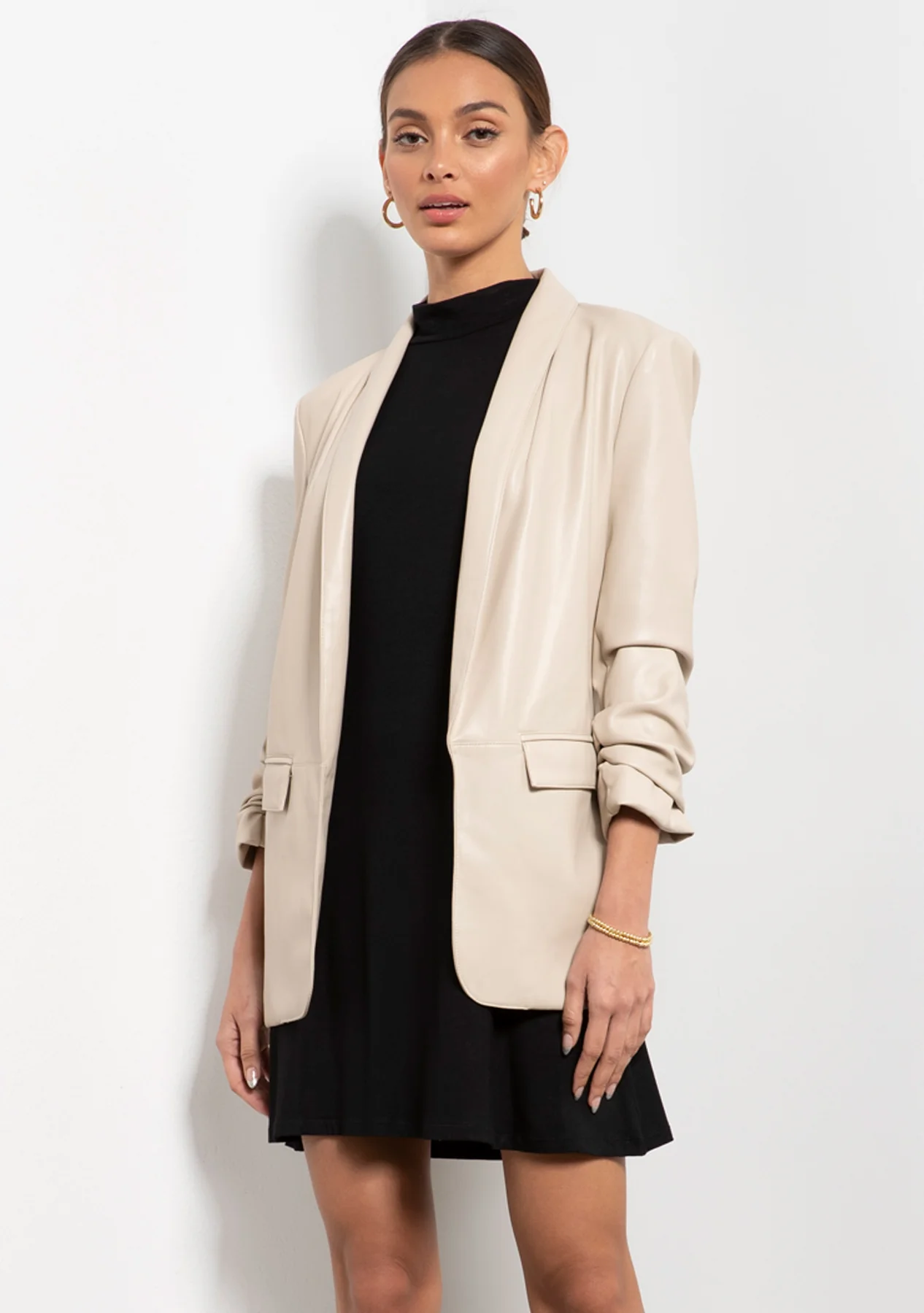 Kia Vegan Leather Blazer