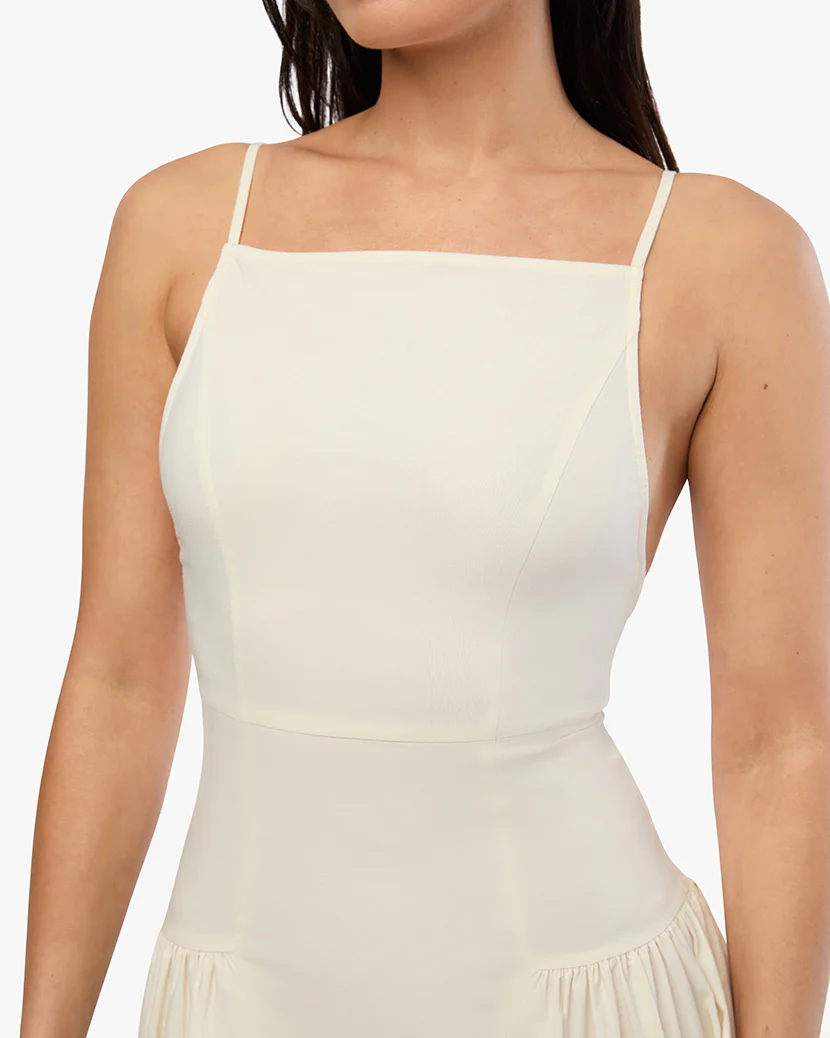 Flare Panel Midi Dress