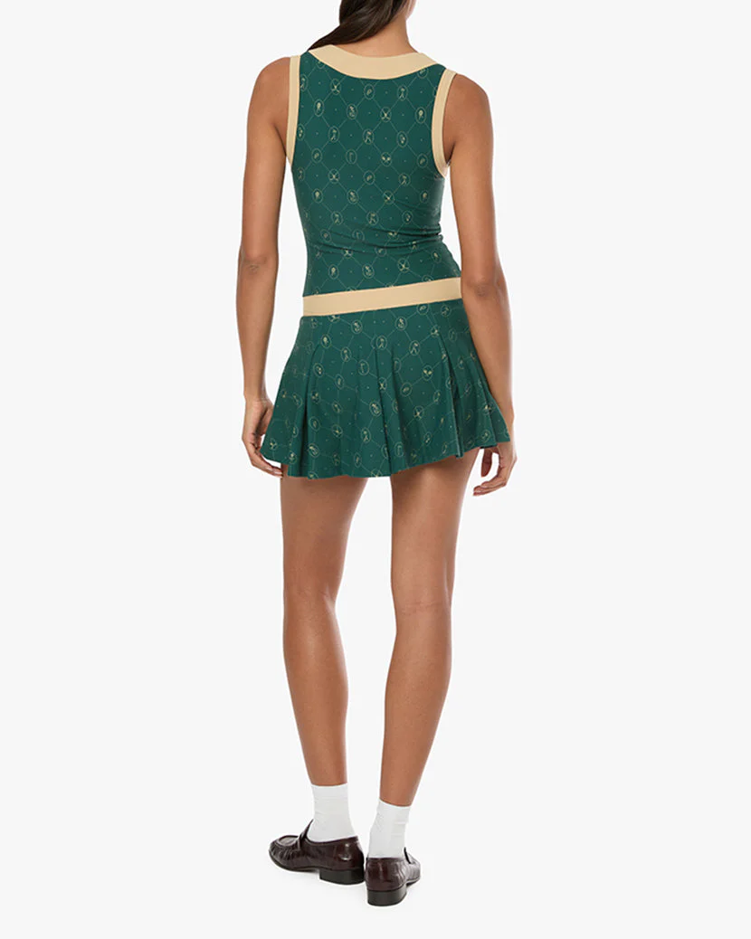 V-neck Pleated Dress