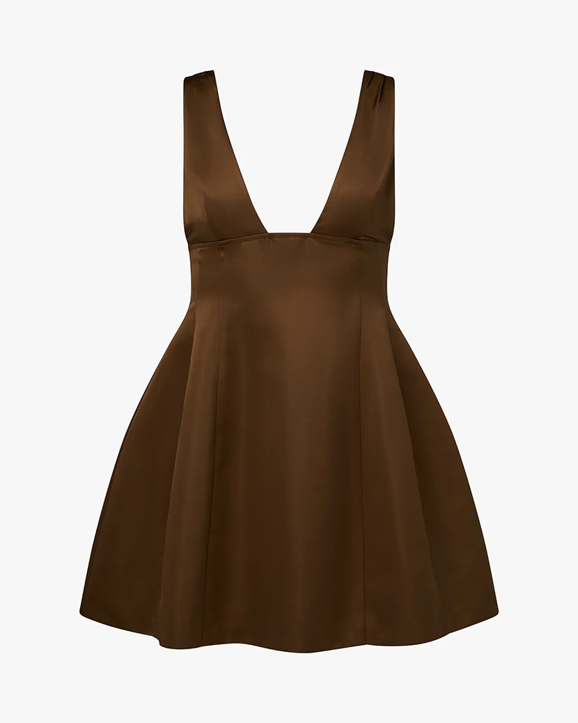 V Neck Mini Dress