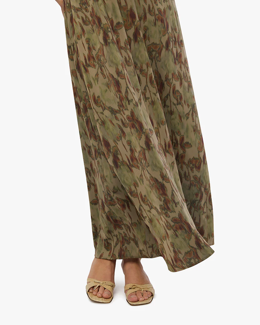 Halter Deep V Maxi Dress