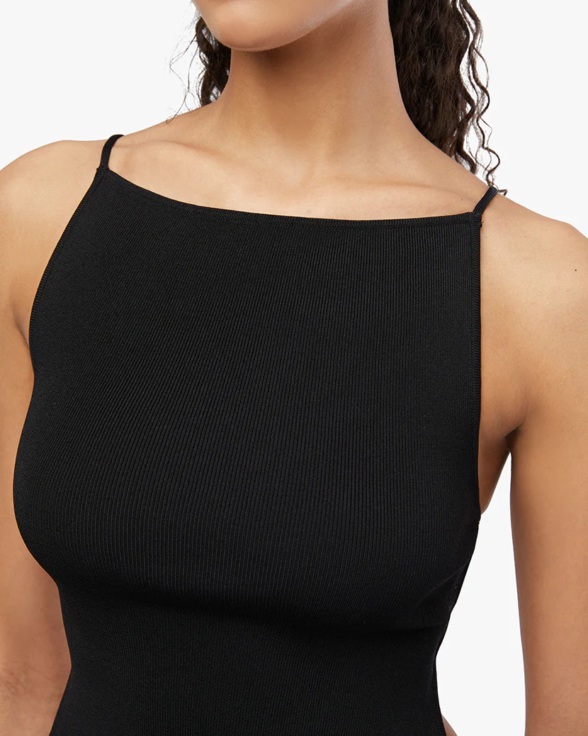 High Straight Neck Top