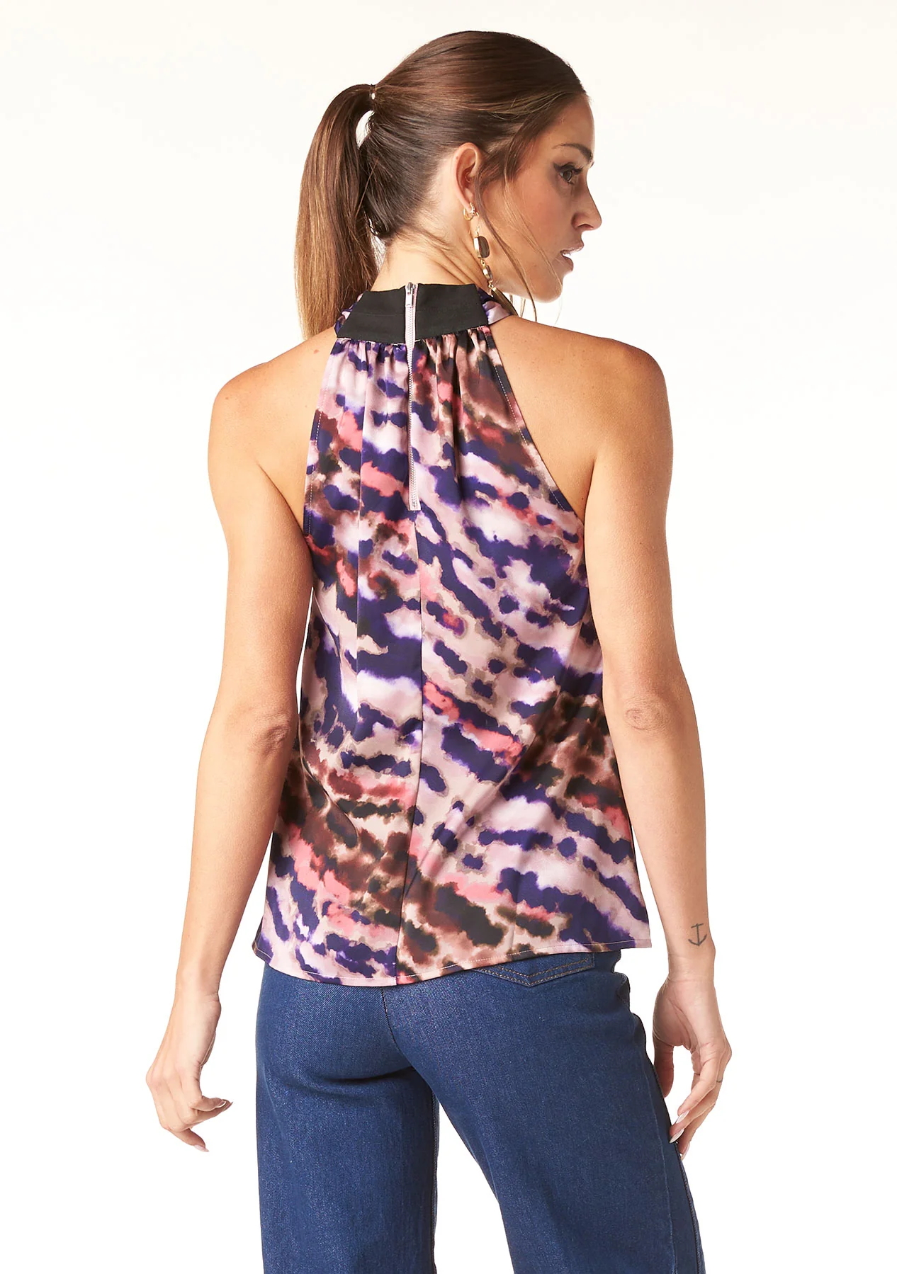 Quency Poly Satin Top