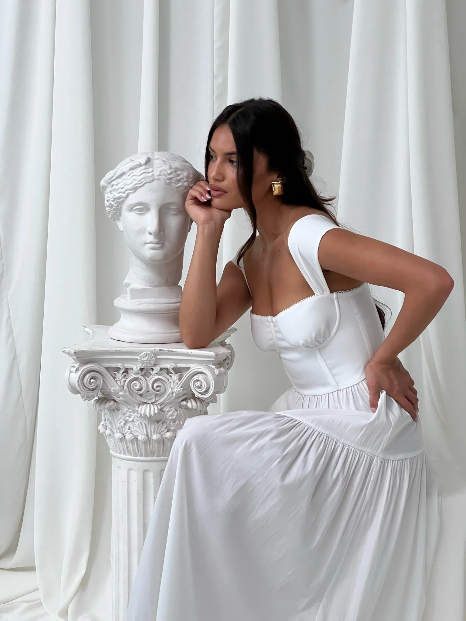 Strap Corset Midi Dress