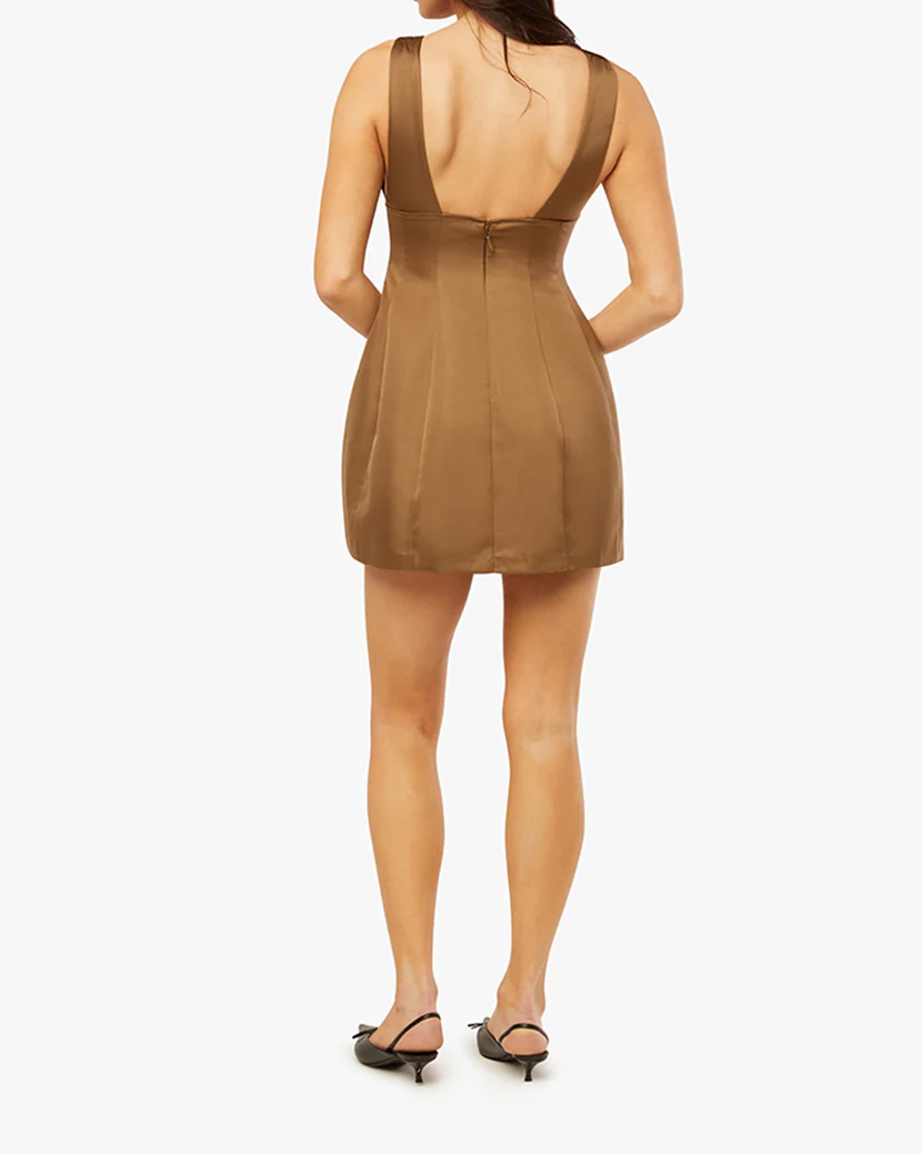 V Neck Mini Dress