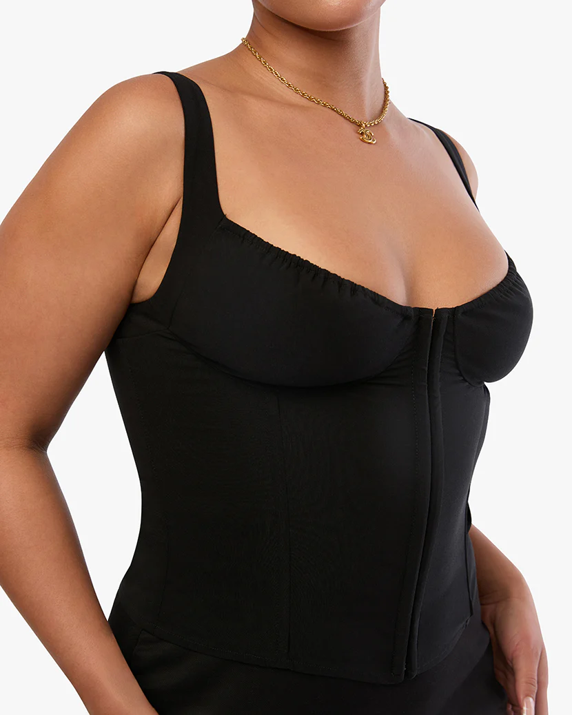 Ruched Cup Scoop Corset